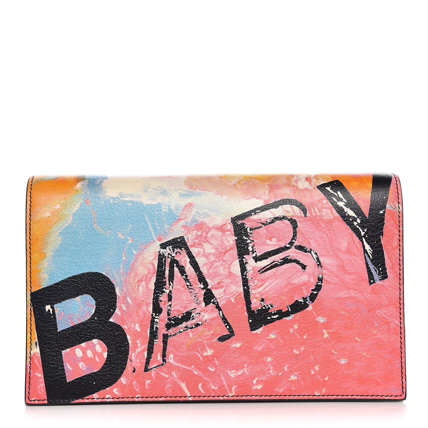 Calfskin Baby Small Clutch Rosa Multicolor