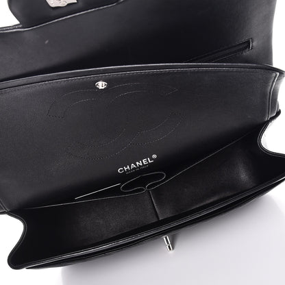 Chanel Lambskin Chevron Quilted Jumbo Double Flap Black 6 of 9