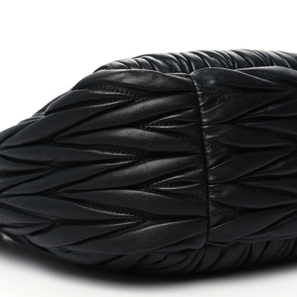 Miu Miu Nappa Matelasse Wander Large Hobo Black 8 of 9