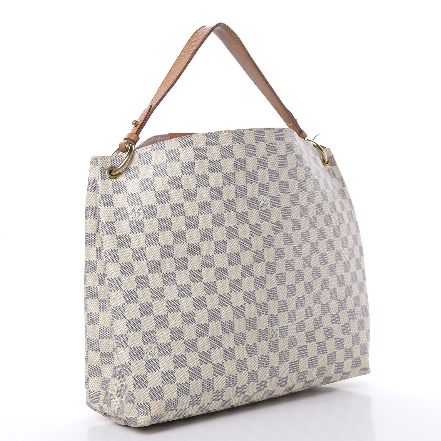 Louis Vuitton Damier Azur Graceful MM Rose Ballerine 3 of 20