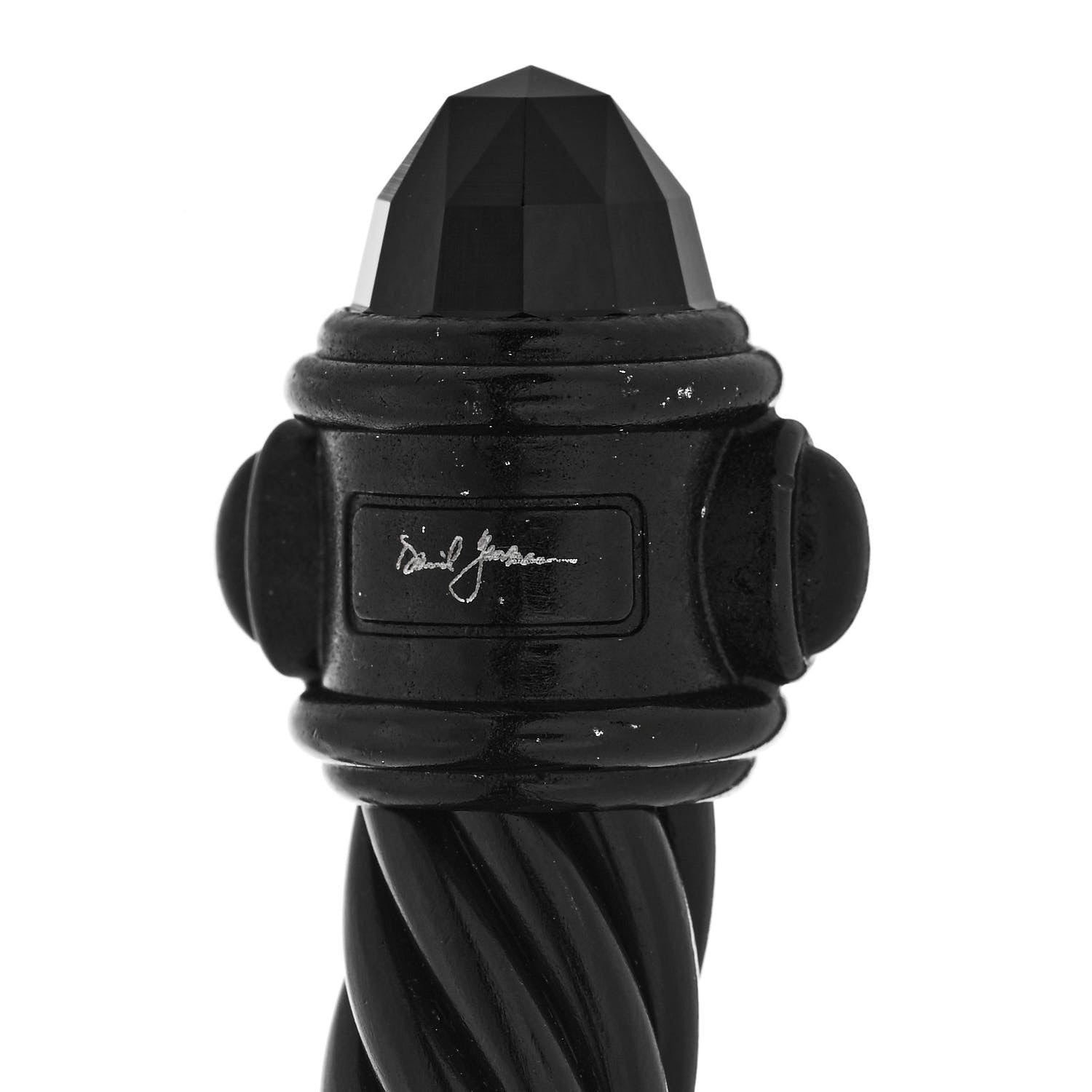 David Yurman Aluminum 10mm Renaissance Cable Bracelet Black 4 of 4