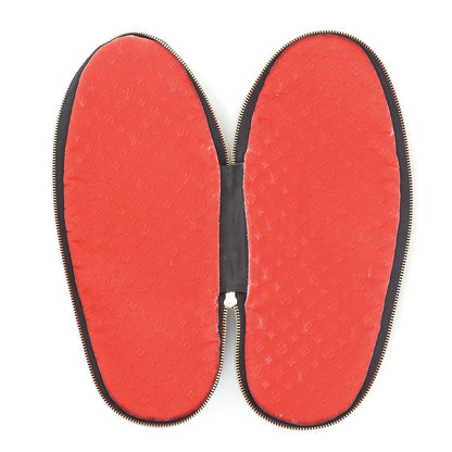 Louis Vuitton X SUPREME Lambskin Mens Hugh Slippers 8 Black 8 of 8