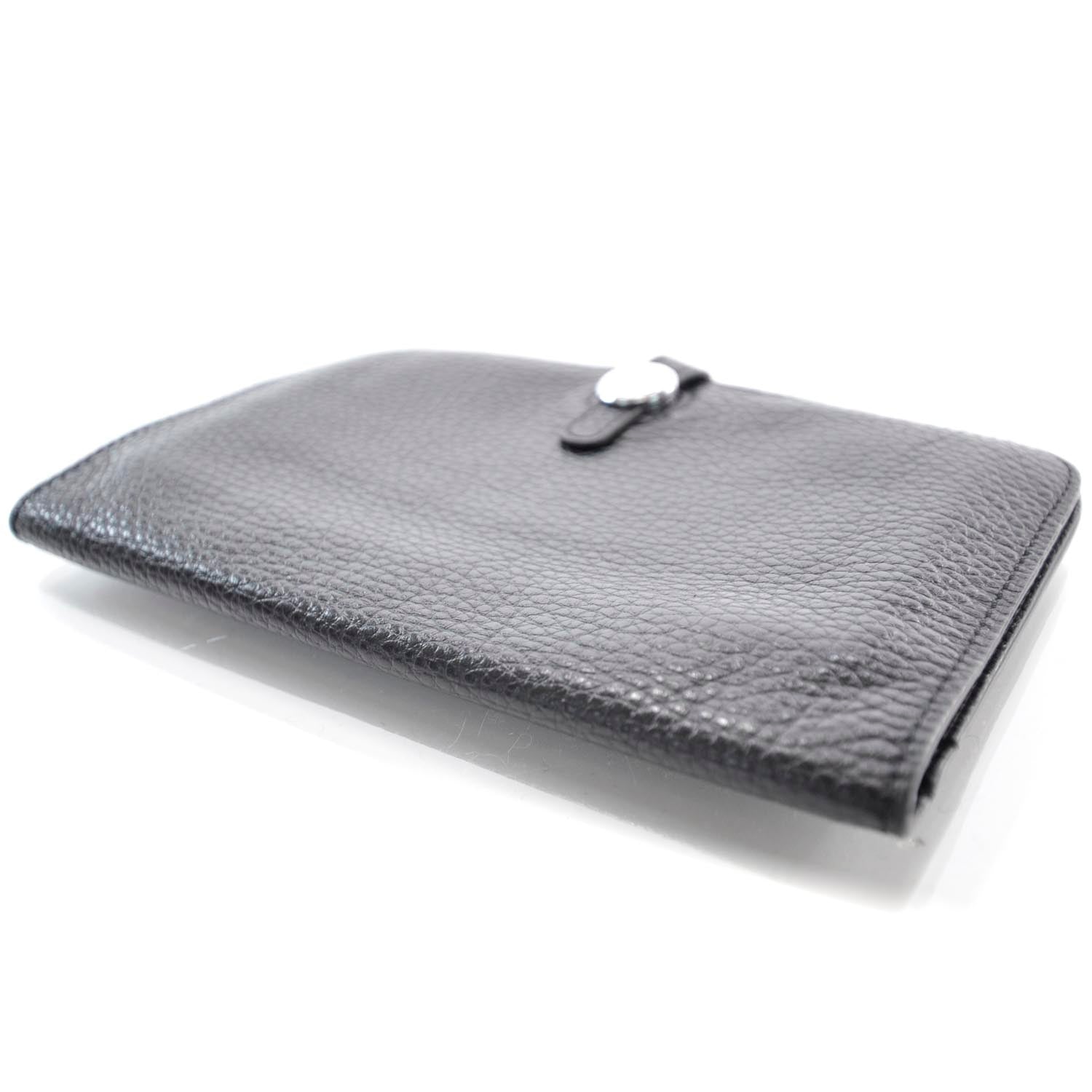 Hermes Clemence Dogon Combined Wallet Noir 4 of 9