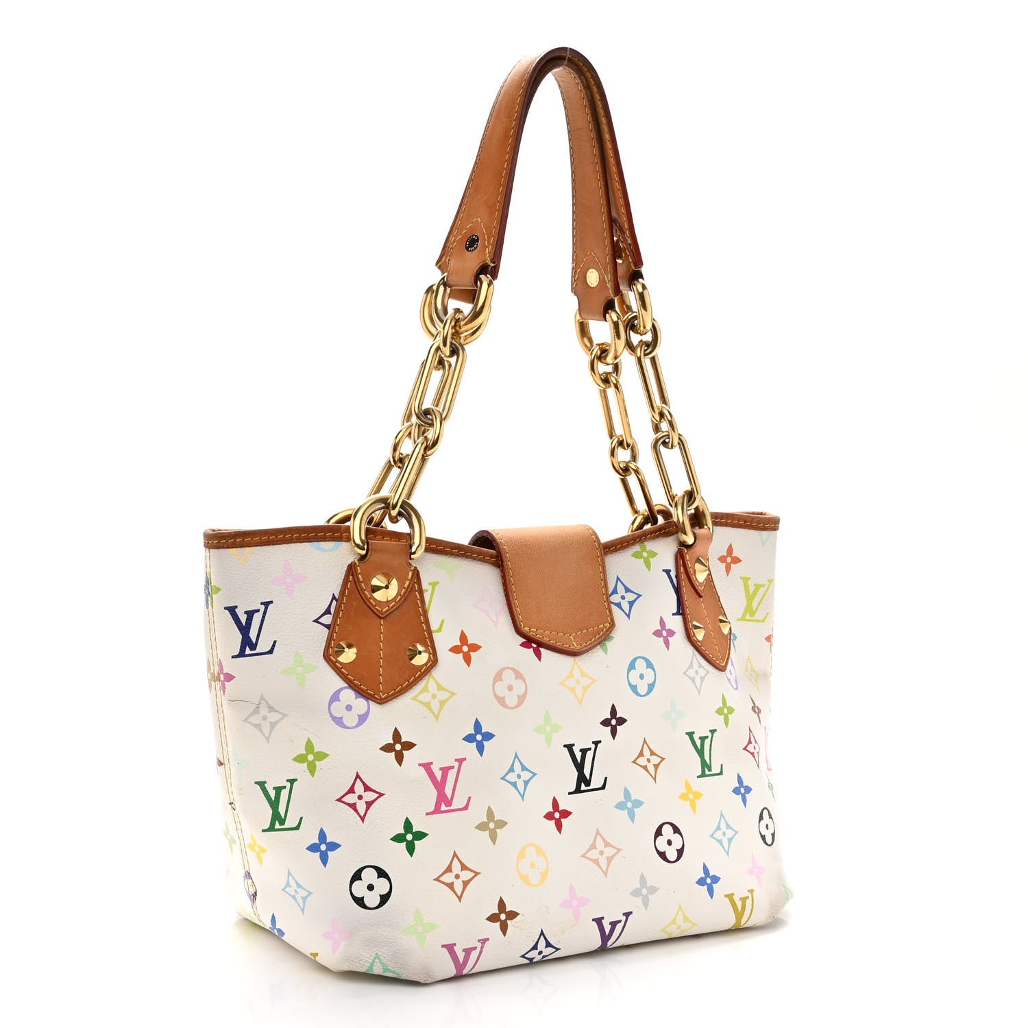 Louis Vuitton Monogram Multicolor Annie MM White 3 of 13