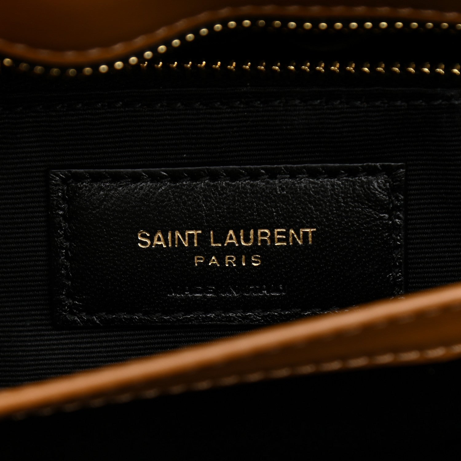 Saint Laurent Calfskin Y Quilted Monogram Toy Loulou Crossbody Bag Dark Natural 12 of 22