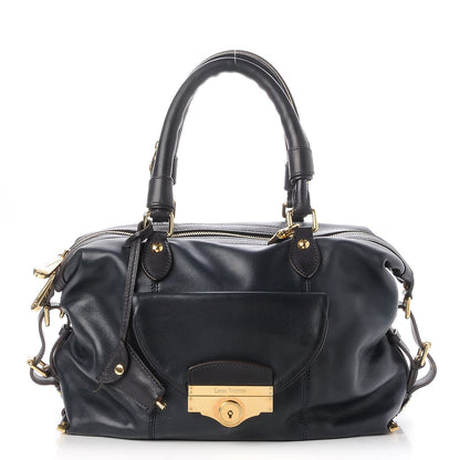 Louis Vuitton Calfskin Sac Louis Bleu 1 of 8
