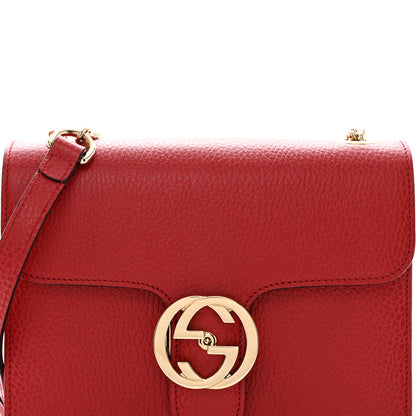 Gucci Dollar Calfskin Small Interlocking G Shoulder Bag Sun Orange 9 of 11