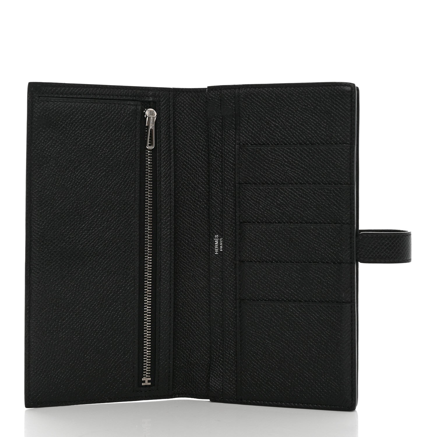 Hermes Epsom Bearn Gusset Wallet Black 5 of 10