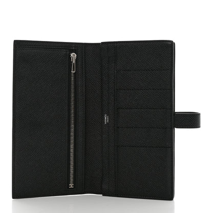 Hermes Epsom Bearn Gusset Wallet Black 5 of 10