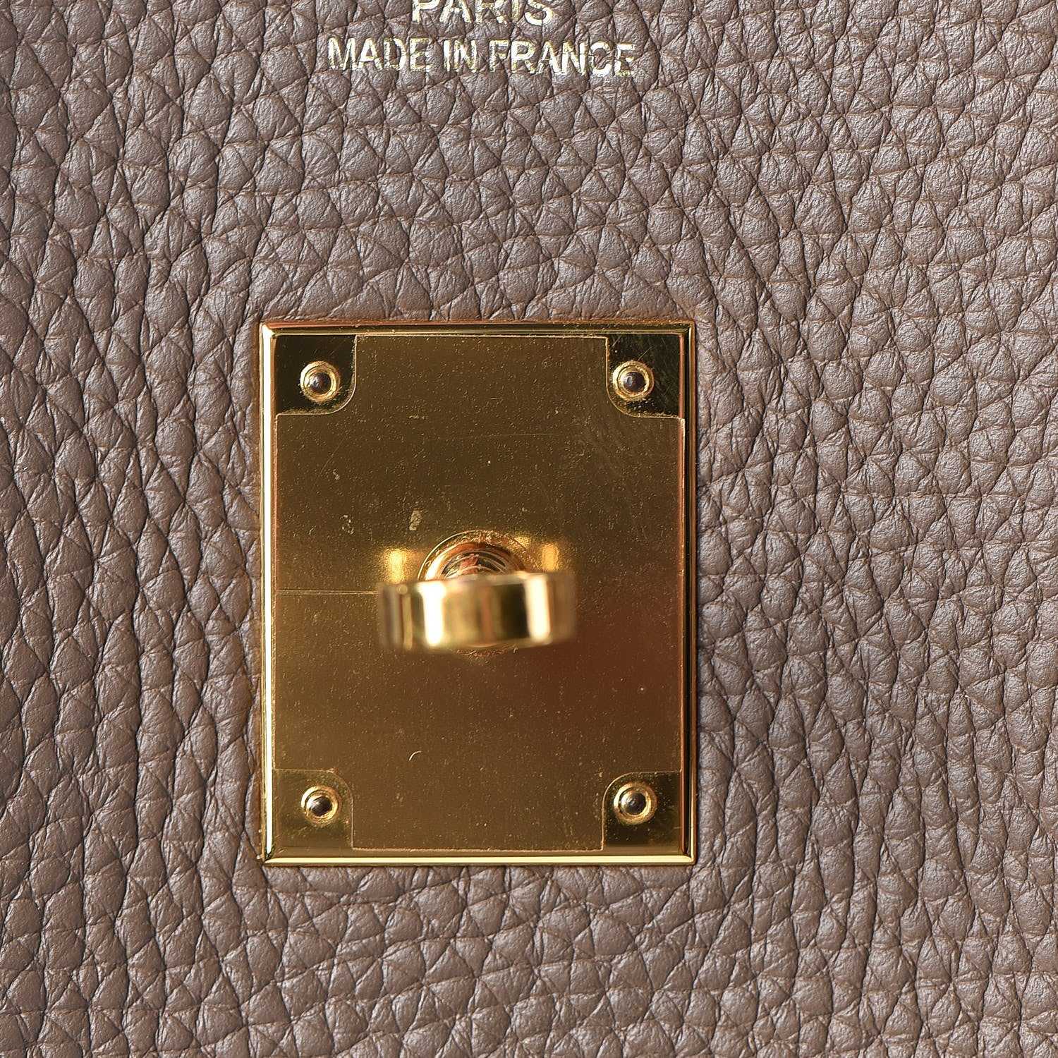 Hermes Taurillon Clemence Birkin 35 Etoupe 21 of 40