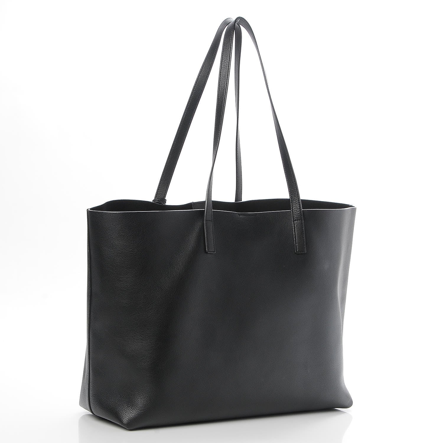 Saint Laurent Calfskin Large Shopping Tote Black 4 of 8