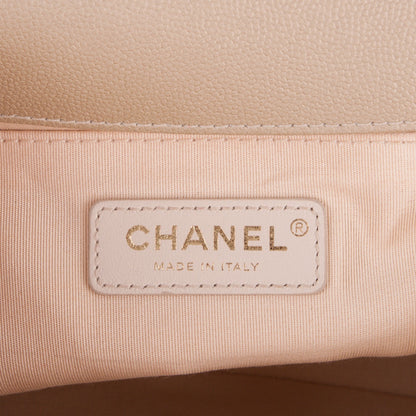 Chanel Pearly Caviar Medium Boy Flap Gold 7 of 8