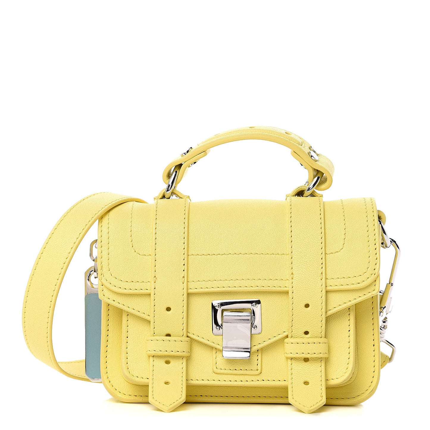 Lambskin Micro PS1 Satchel Canary Yellow