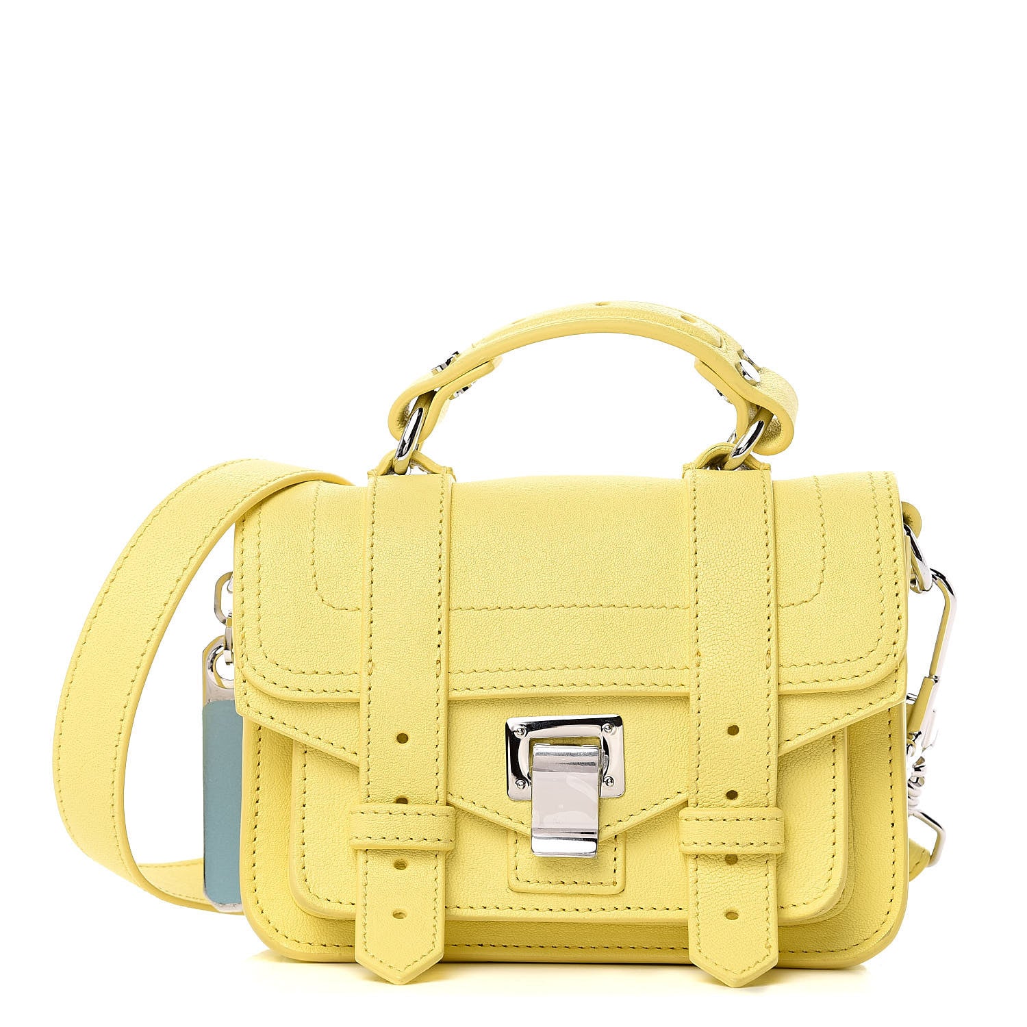 Proenza Schouler Lambskin Micro PS1 Satchel Canary Yellow 1 of 10