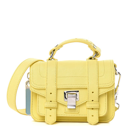 Proenza Schouler Lambskin Micro PS1 Satchel Canary Yellow 1 of 10