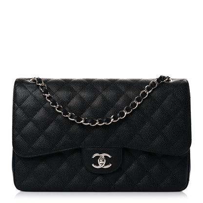 Chanel Caviar Quilted Jumbo Double Flap Black 1 of 13