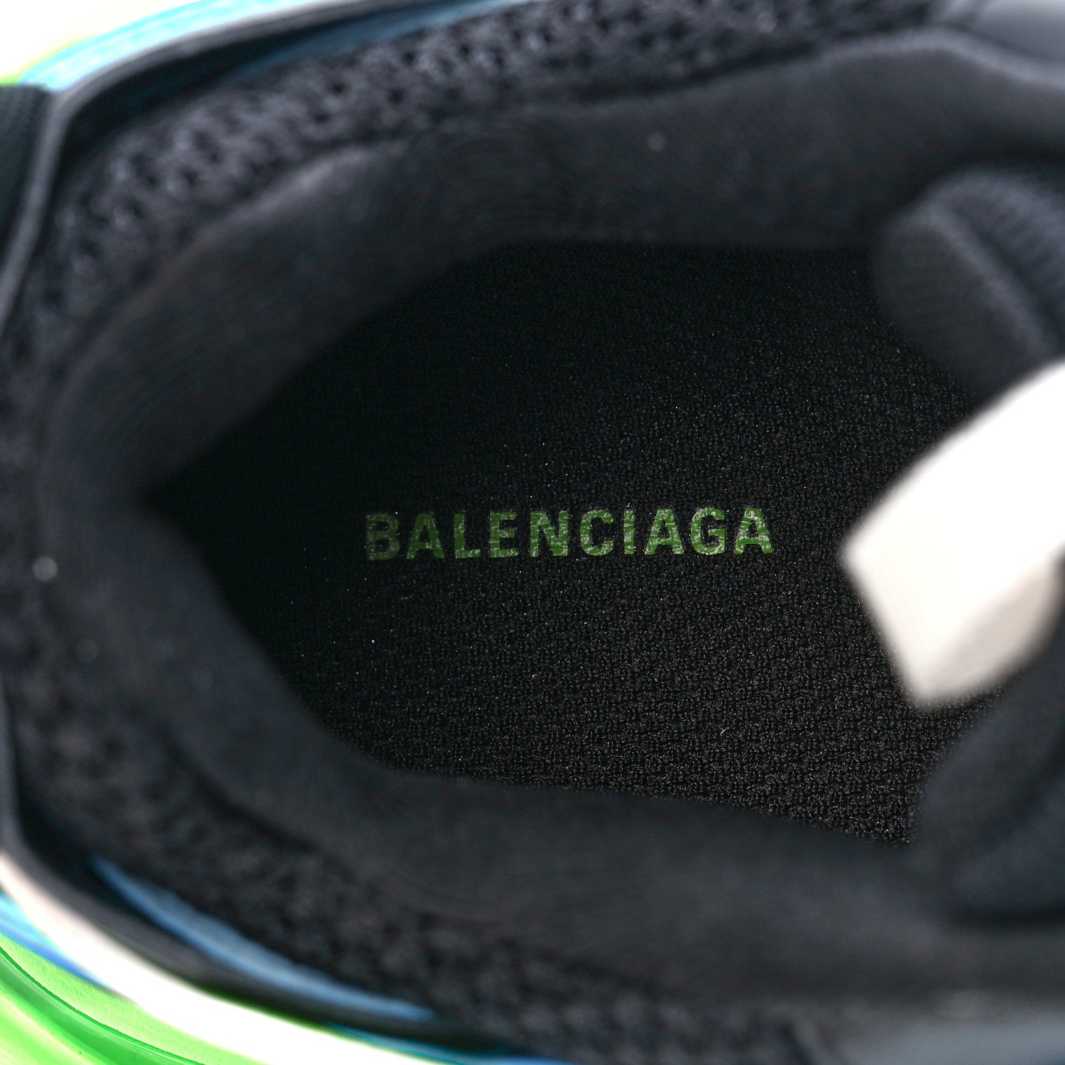 Balenciaga Mesh Nylon Metallic Fabric Womens Track Sneakers 39 Blue Green 7 of 9