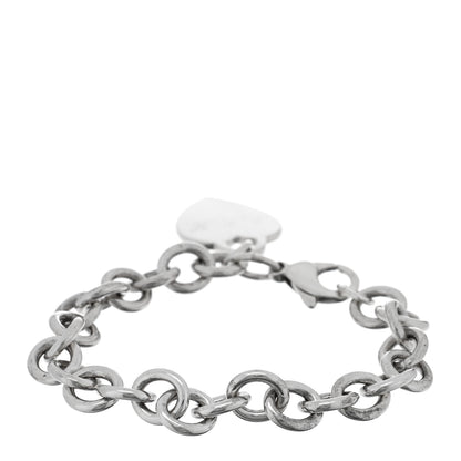 Tiffany Sterling Silver Heart Tag Charm Bracelet 2 of 4