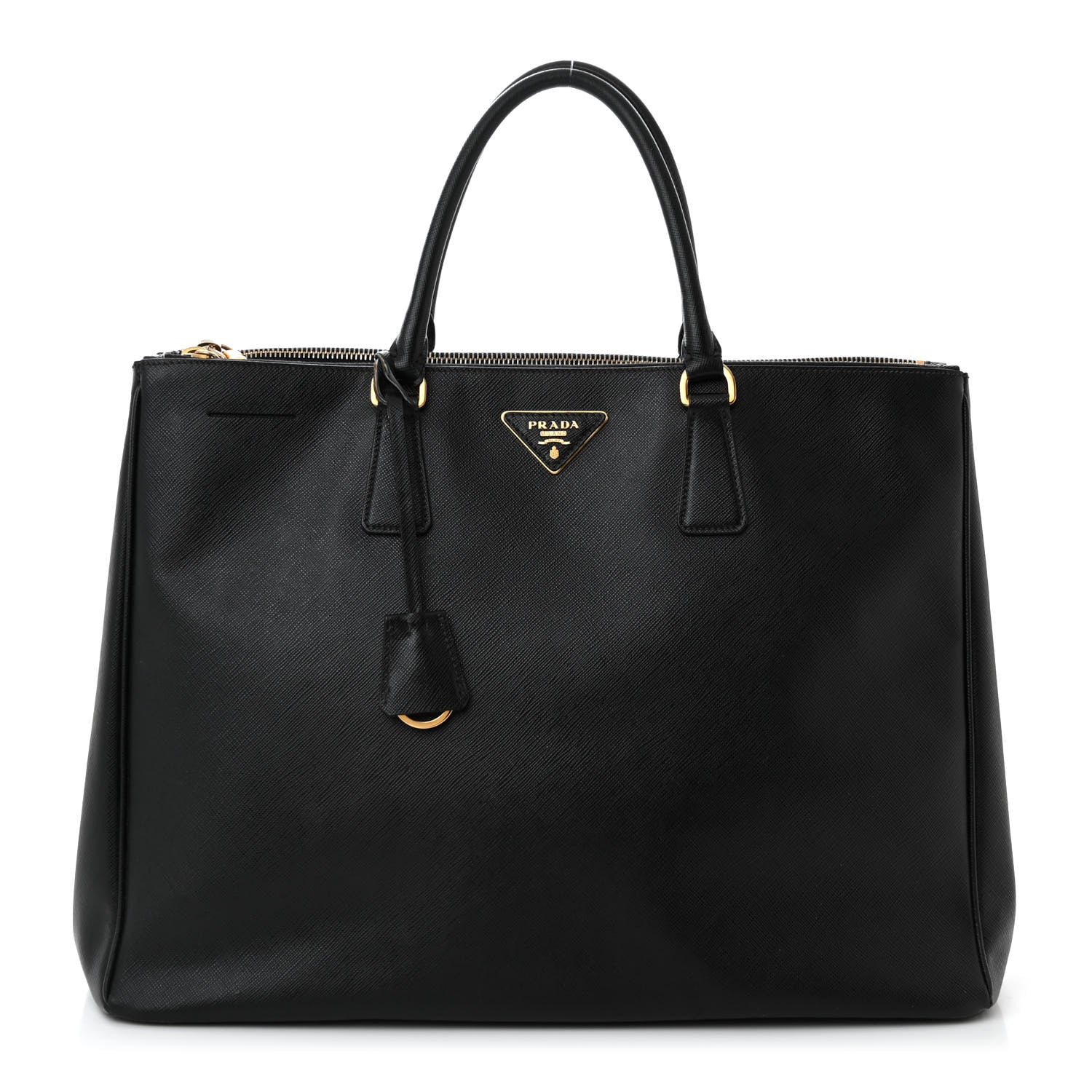 Prada Saffiano Lux Extra Large Galleria Double Zip Tote Black 1 of 12