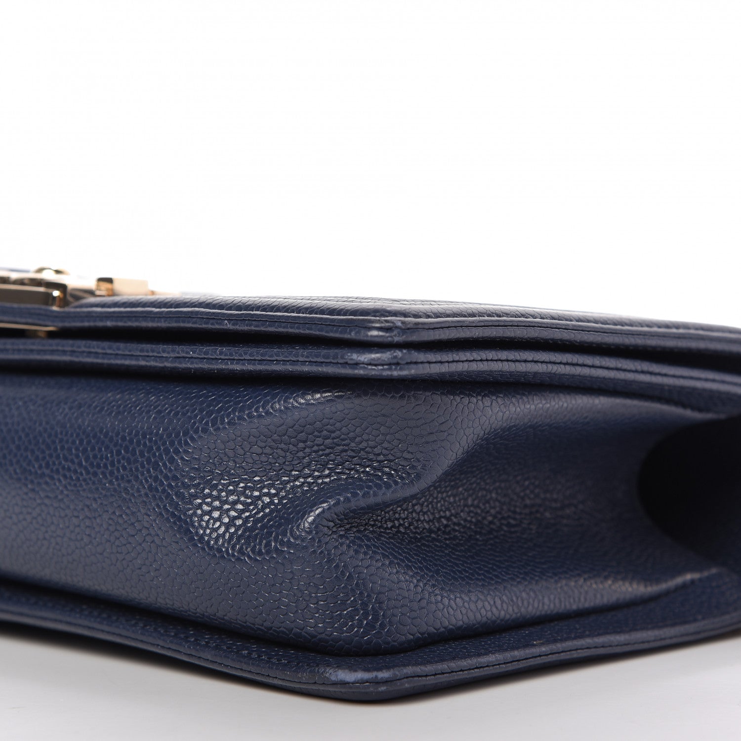 Chanel Caviar Quilted Medium Boy Flap Blue 12 of 19