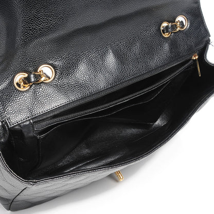 Chanel Caviar Jumbo Single Flap Black 7 of 11