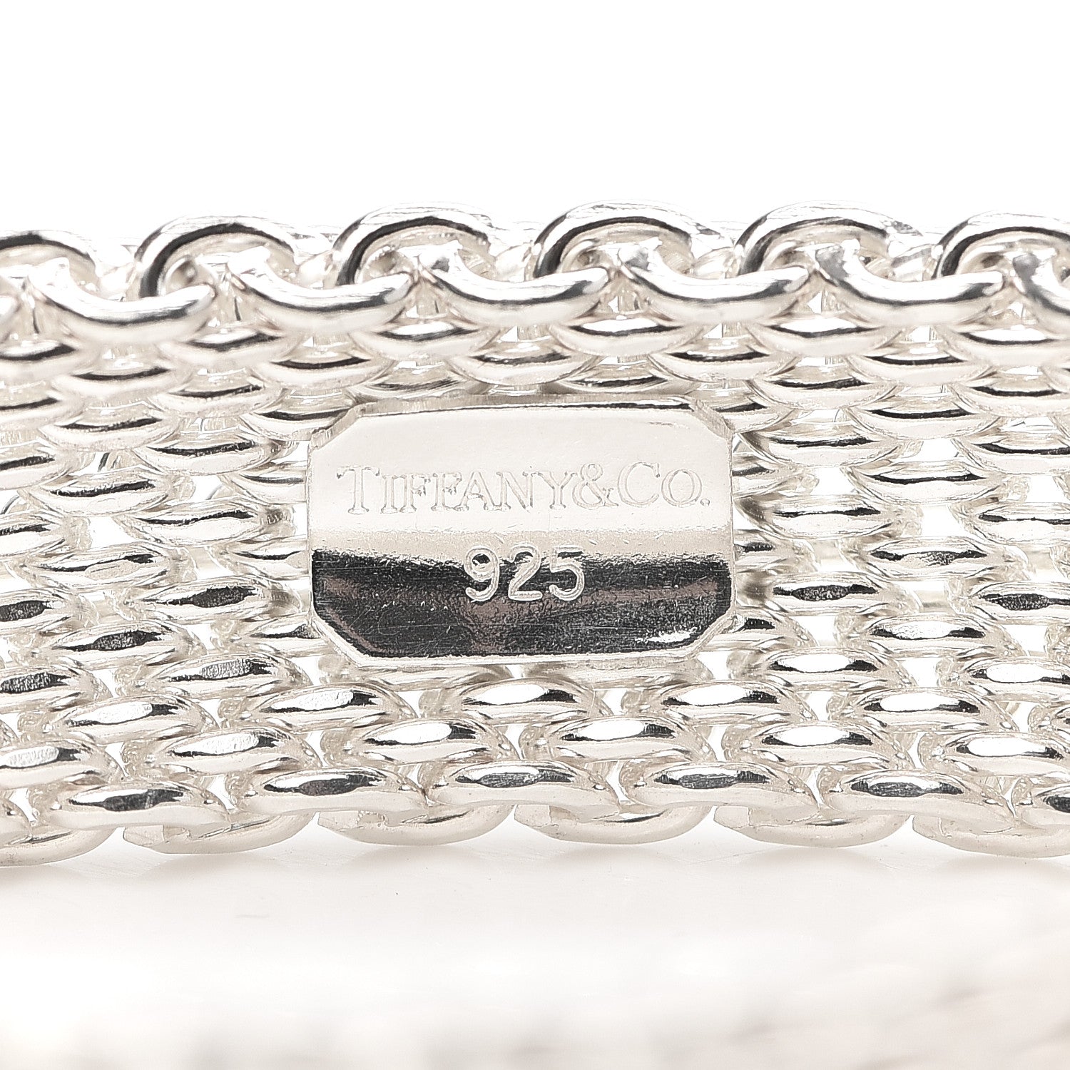 Tiffany Sterling Silver Somerset Mesh Bracelet 4 of 4