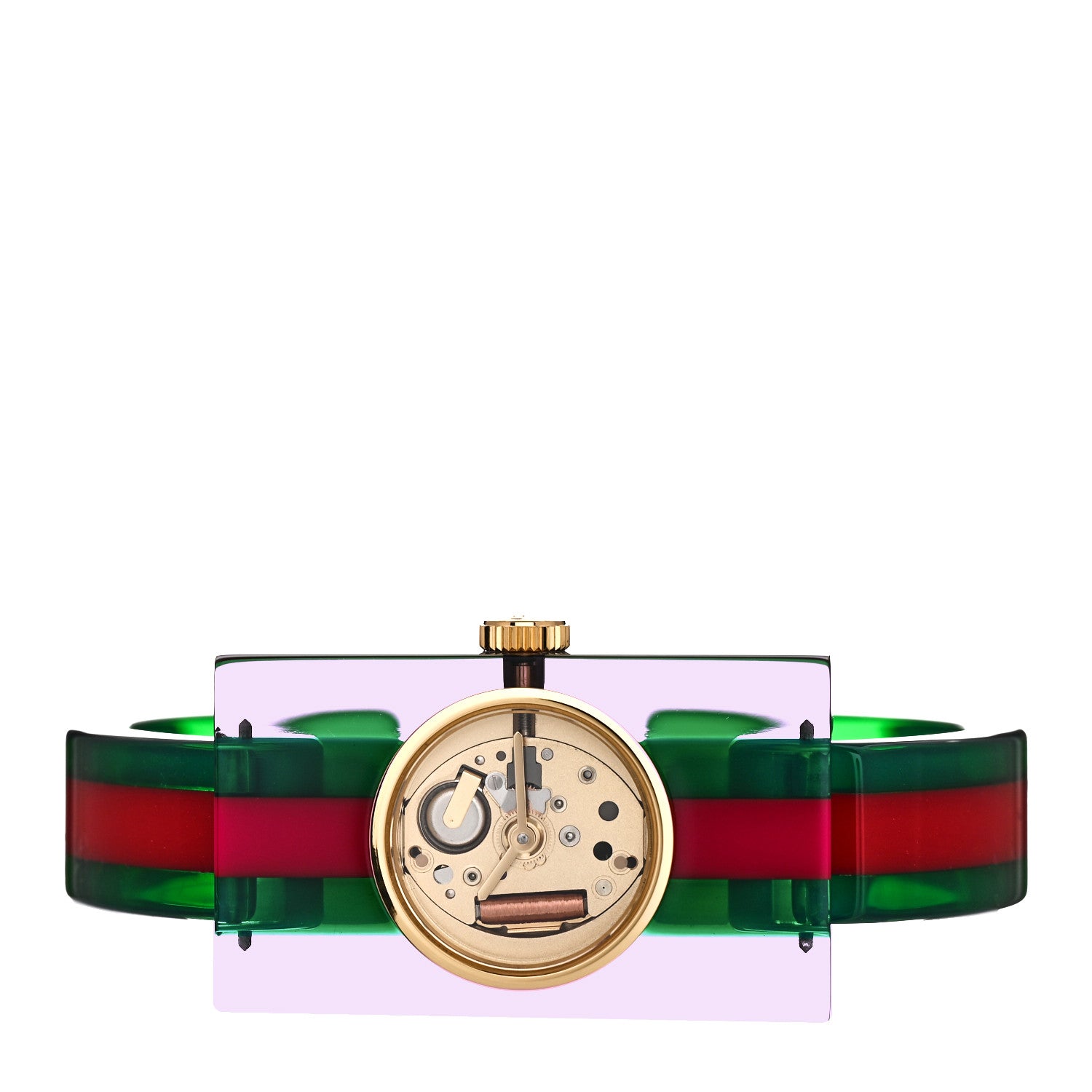 Gucci Stainless Steel Plexiglass 24mm Quartz Watch 2 of 5