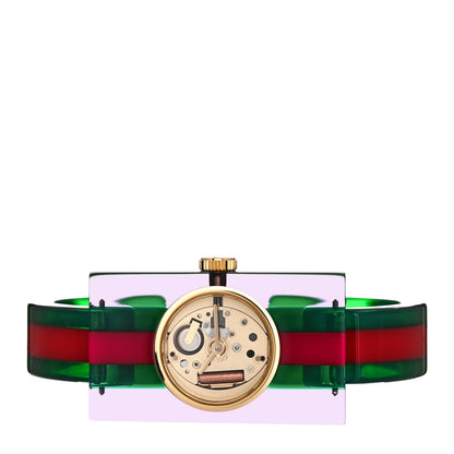 Gucci Stainless Steel Plexiglass 24mm Quartz Watch 2 of 5