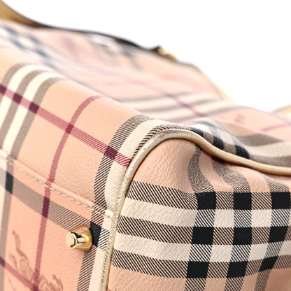 Burberry Haymarket Check Small Canterbury Tote Gold 10 of 10