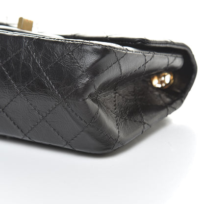 Chanel Aged Calfskin Quilted 2.55 Reissue Mini Flap Black 10 of 13