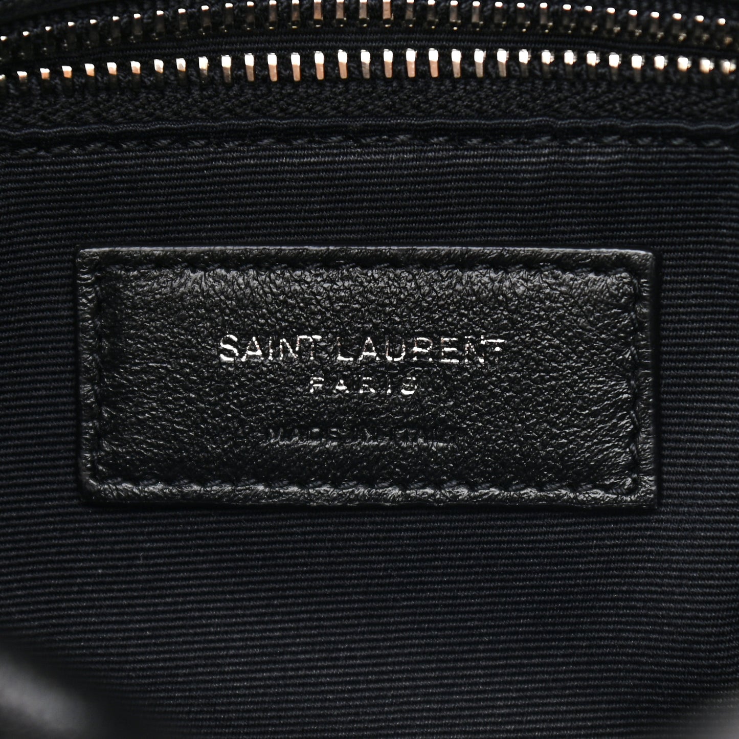 Lambskin Quilted Medium Loulou Puffer Monogram Chain Satchel Black
