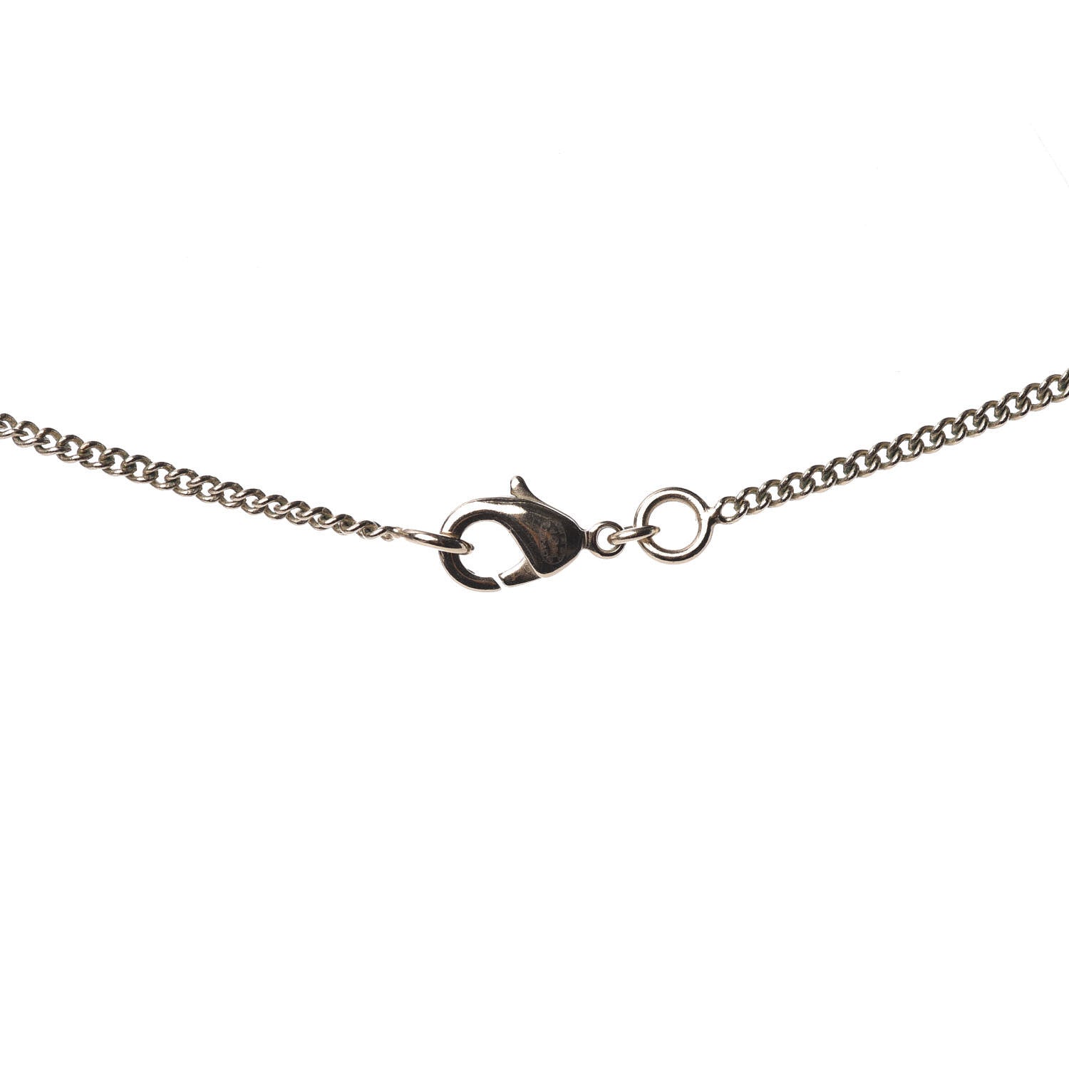 Chanel Enamel 5 CC Charm Necklace Gold Dark Red 4 of 4