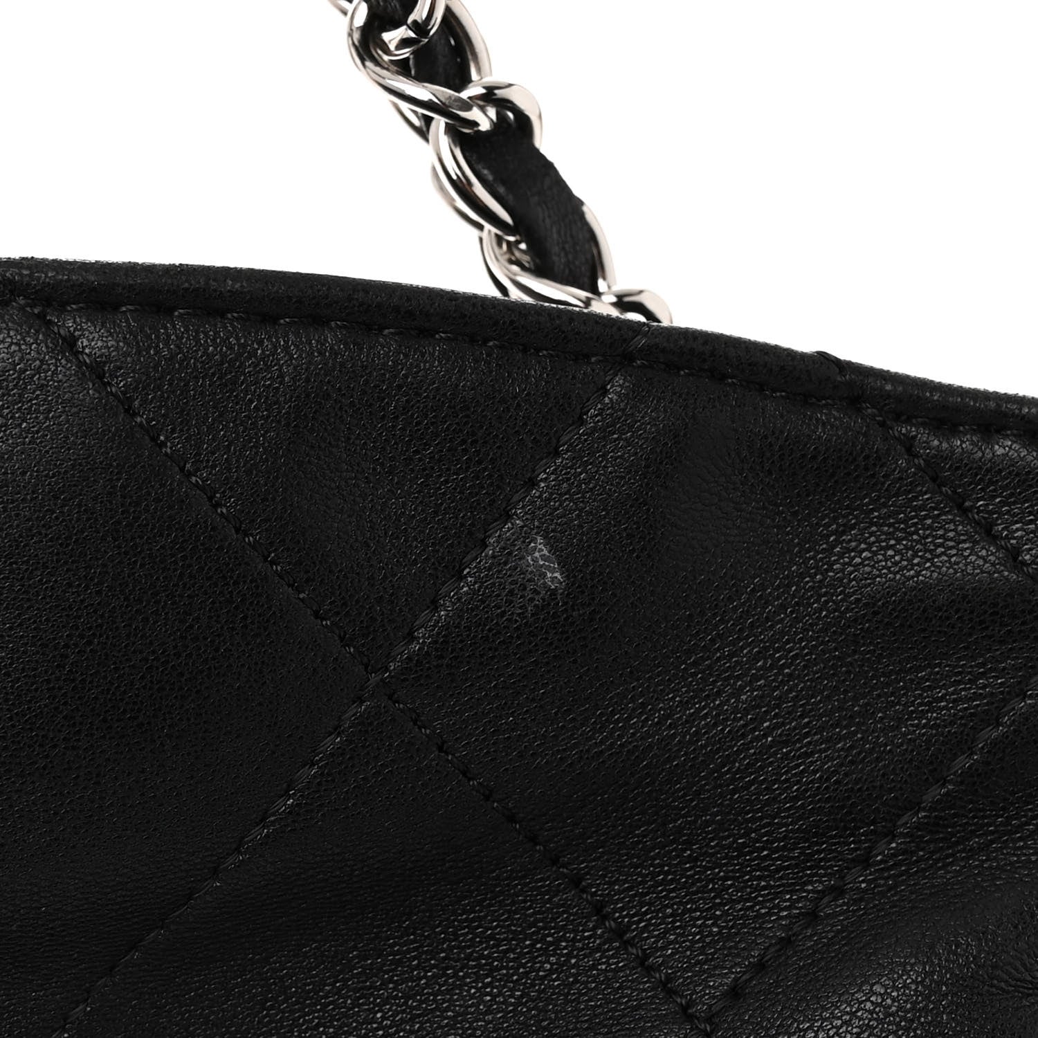 Chanel Lambskin Stitched Medium Ultimate Soft Tote Black 12 of 12