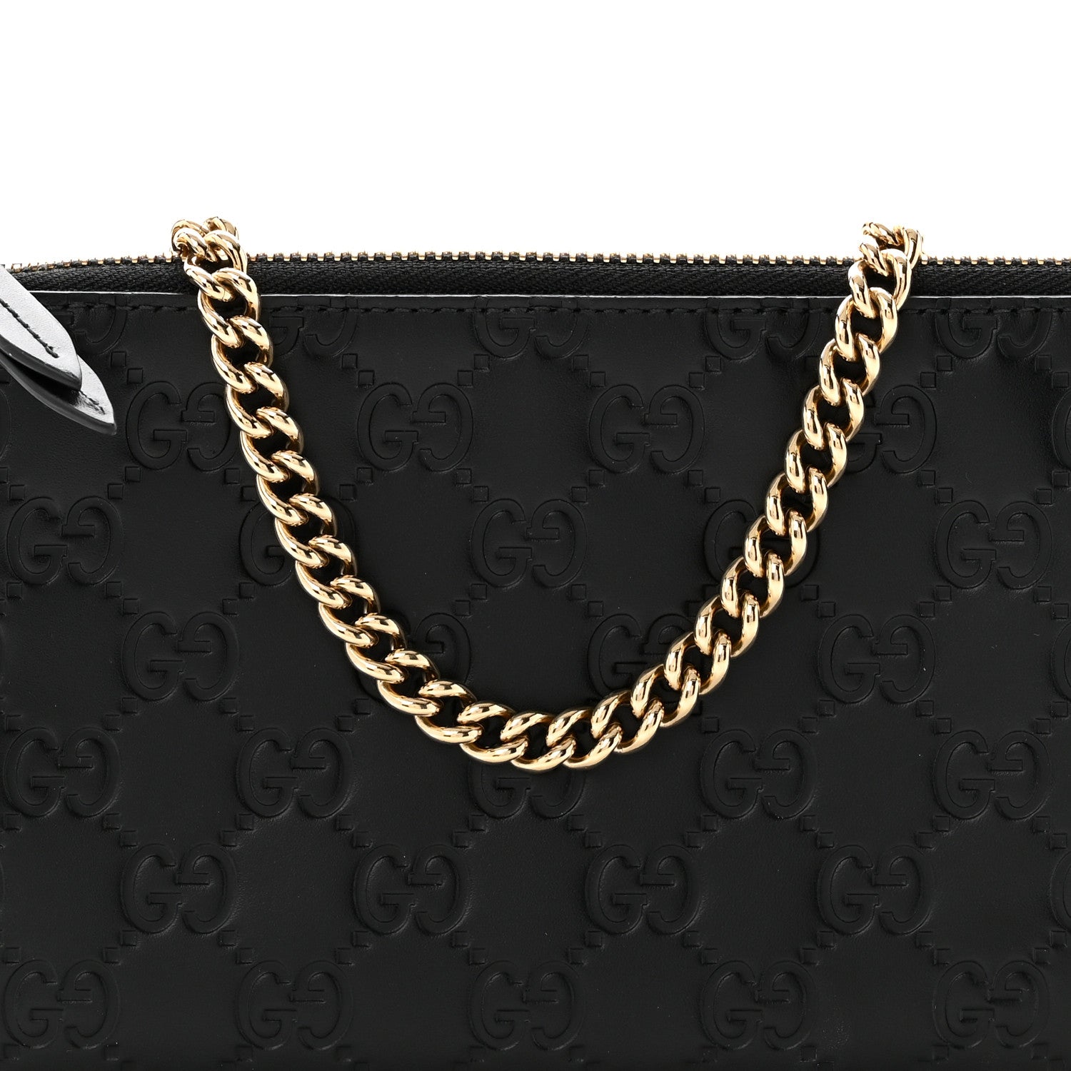 Gucci Guccissima Signature Wrist Wallet Black 8 of 10
