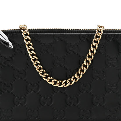 Gucci Guccissima Signature Wrist Wallet Black 8 of 10