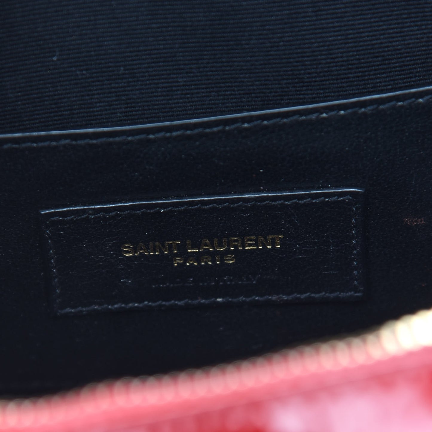 Patent Matelasse Vicky Monogram Belt Bag Red