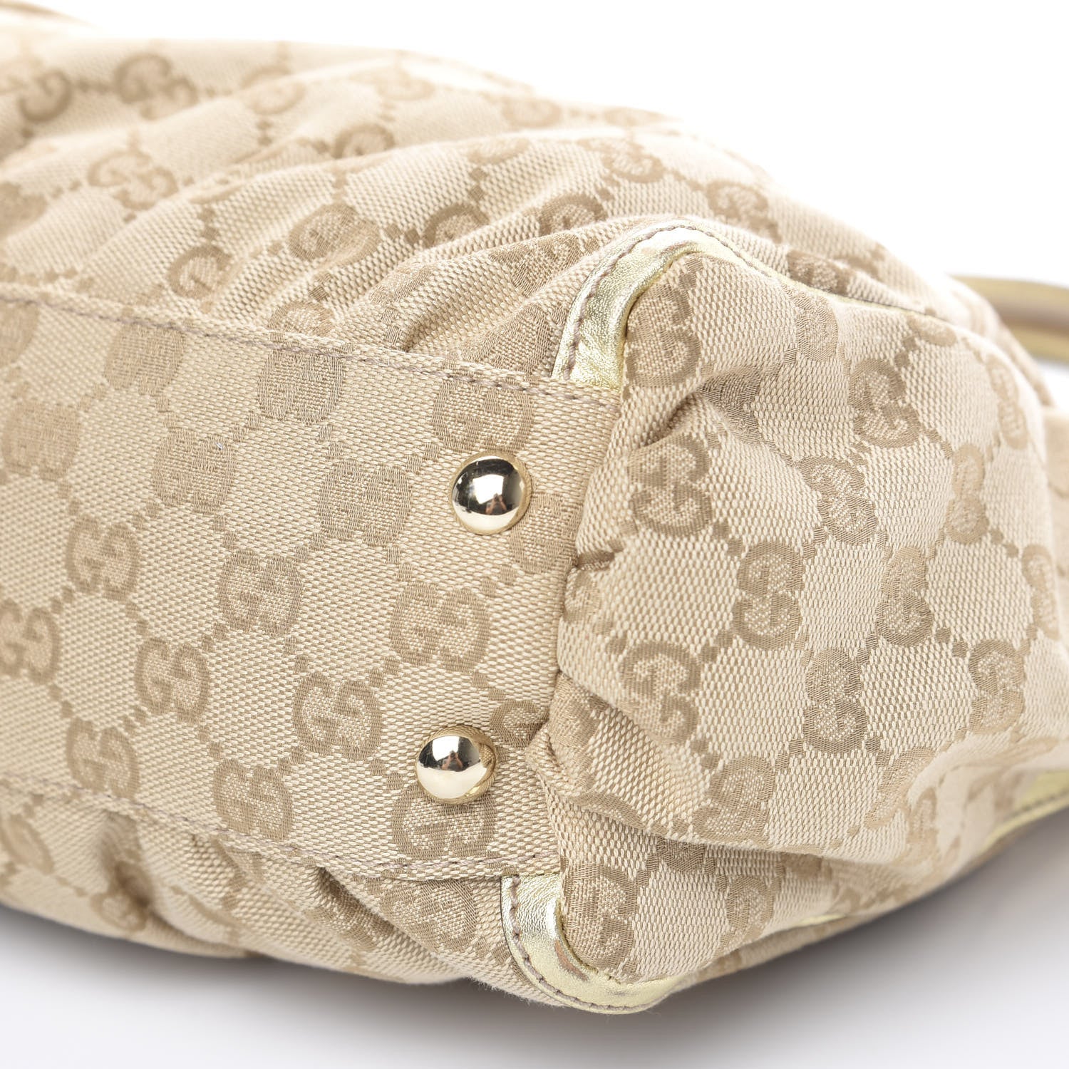 Gucci Metallic Monogram D Gold Tote Gold 9 of 14