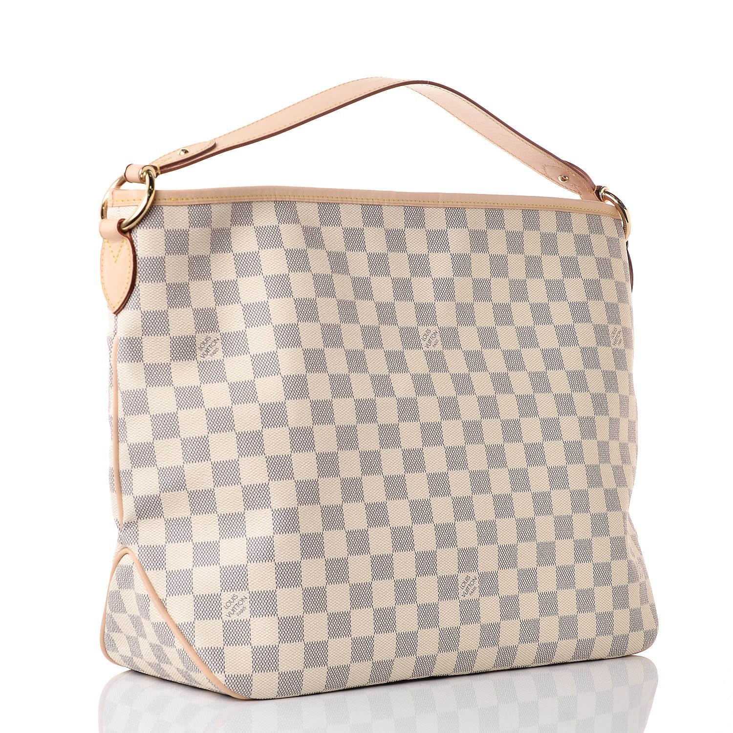 Louis Vuitton Damier Azur Delightful MM Rose Ballerine 3 of 8