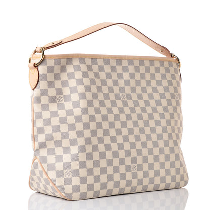 Louis Vuitton Damier Azur Delightful MM Rose Ballerine 3 of 8