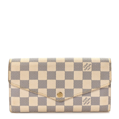 Louis Vuitton Damier Azur Sarah Wallet NM 1 of 9