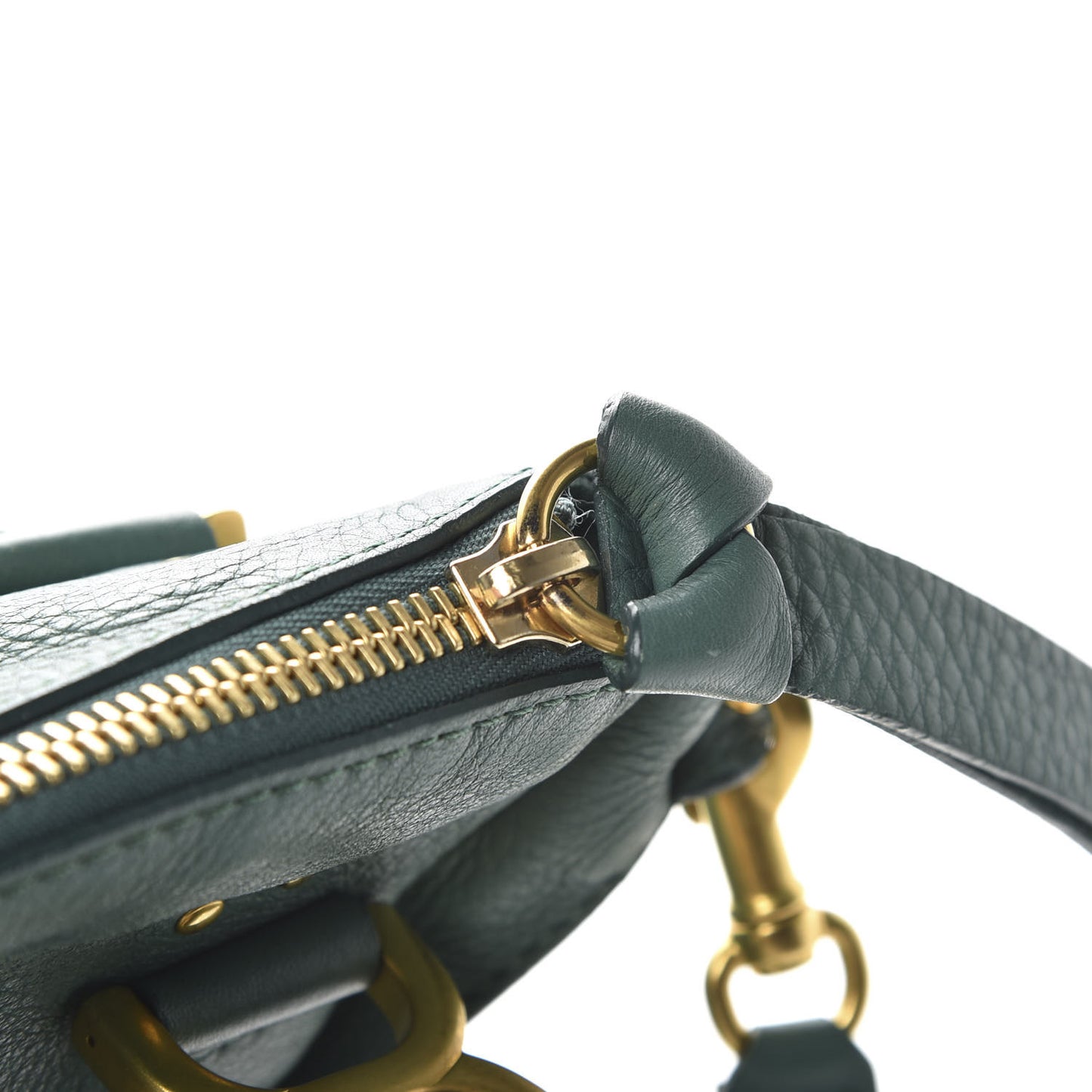 Calfskin Medium Marcie Satchel Emerald