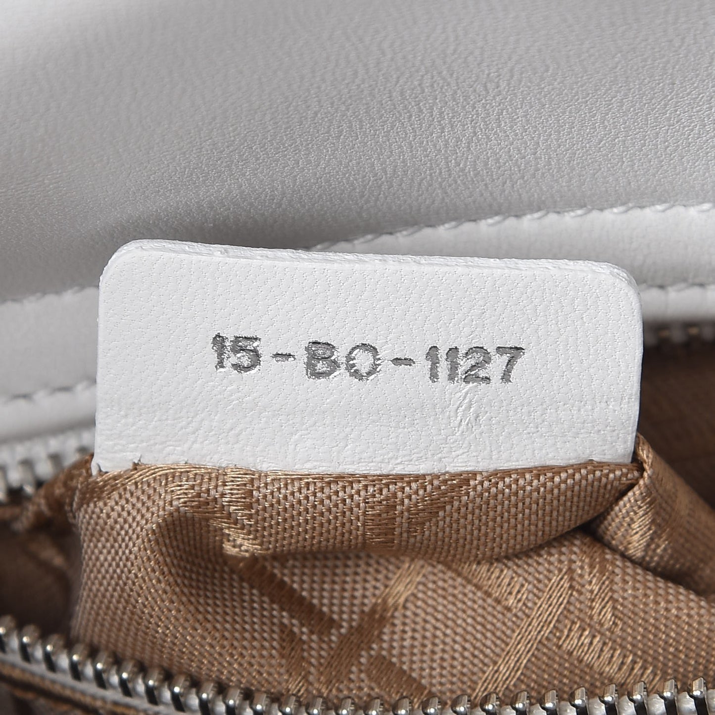 Lambskin Cannage Mini Lady Dior White
