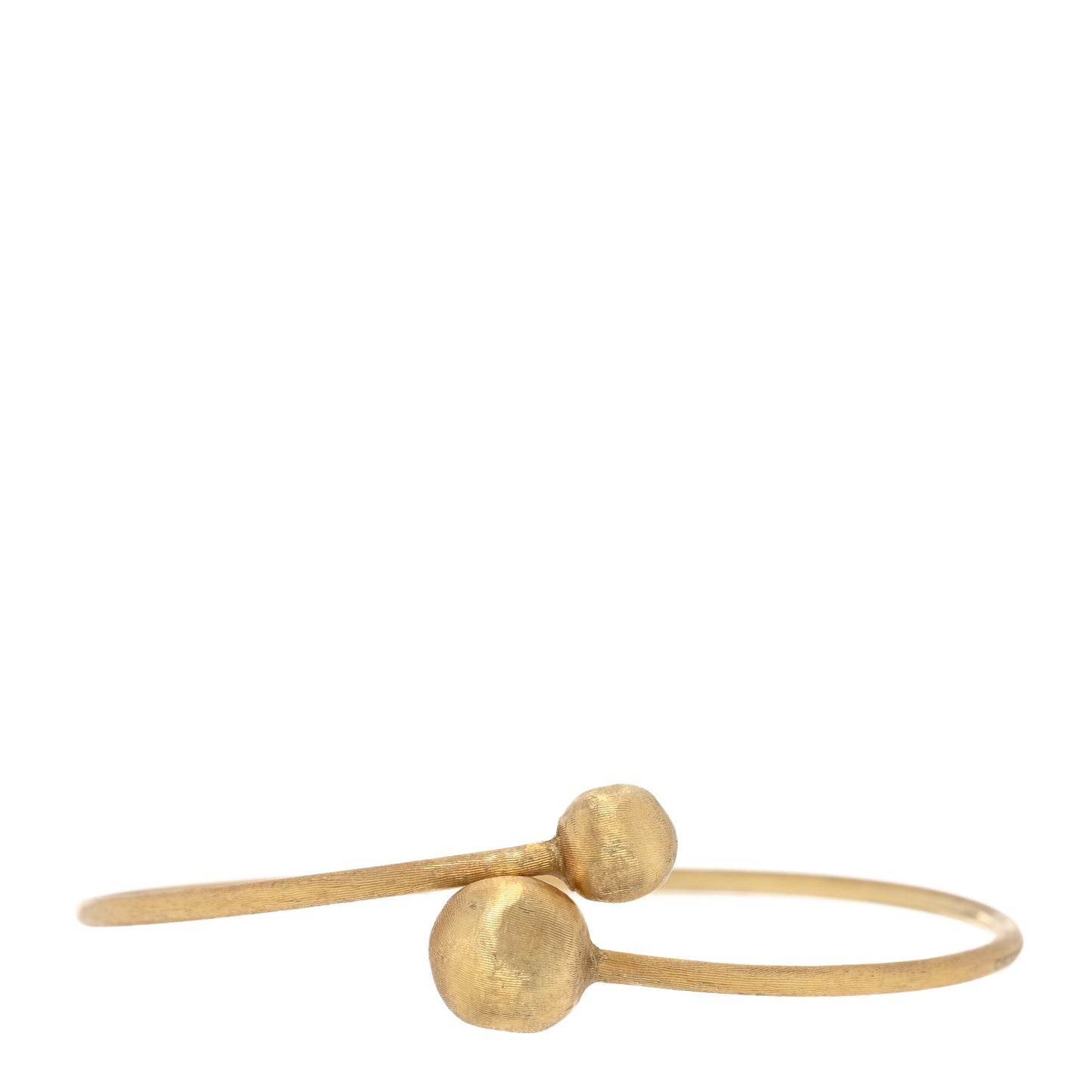 18K Yellow Gold Africa Flexible Cuff Bracelet