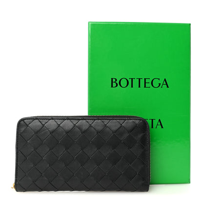 Bottega Veneta Nappa Intrecciato Zip Around Wallet Black 7 of 7