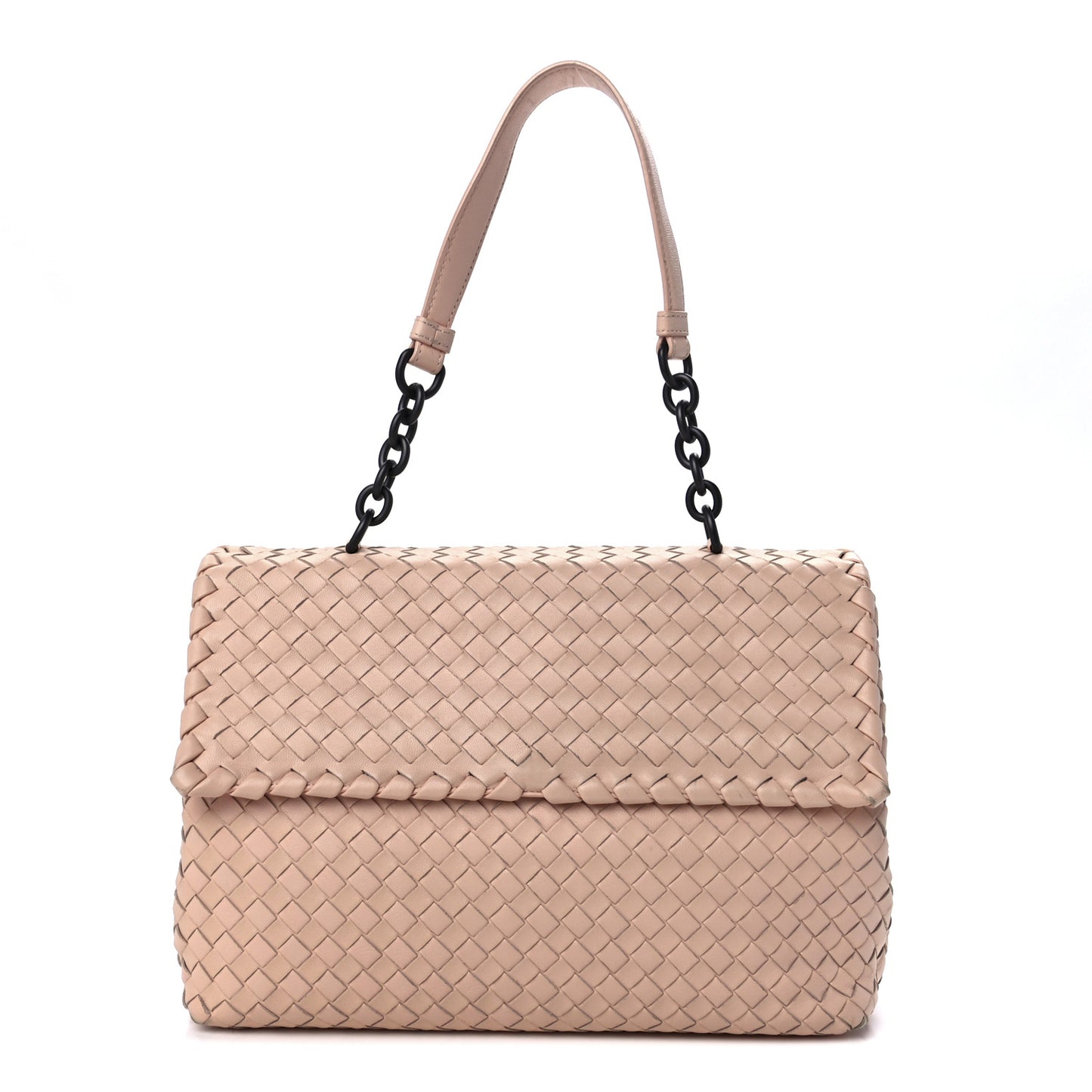 Nappa Intrecciato Baby Olimpia Shoulder Bag Petale