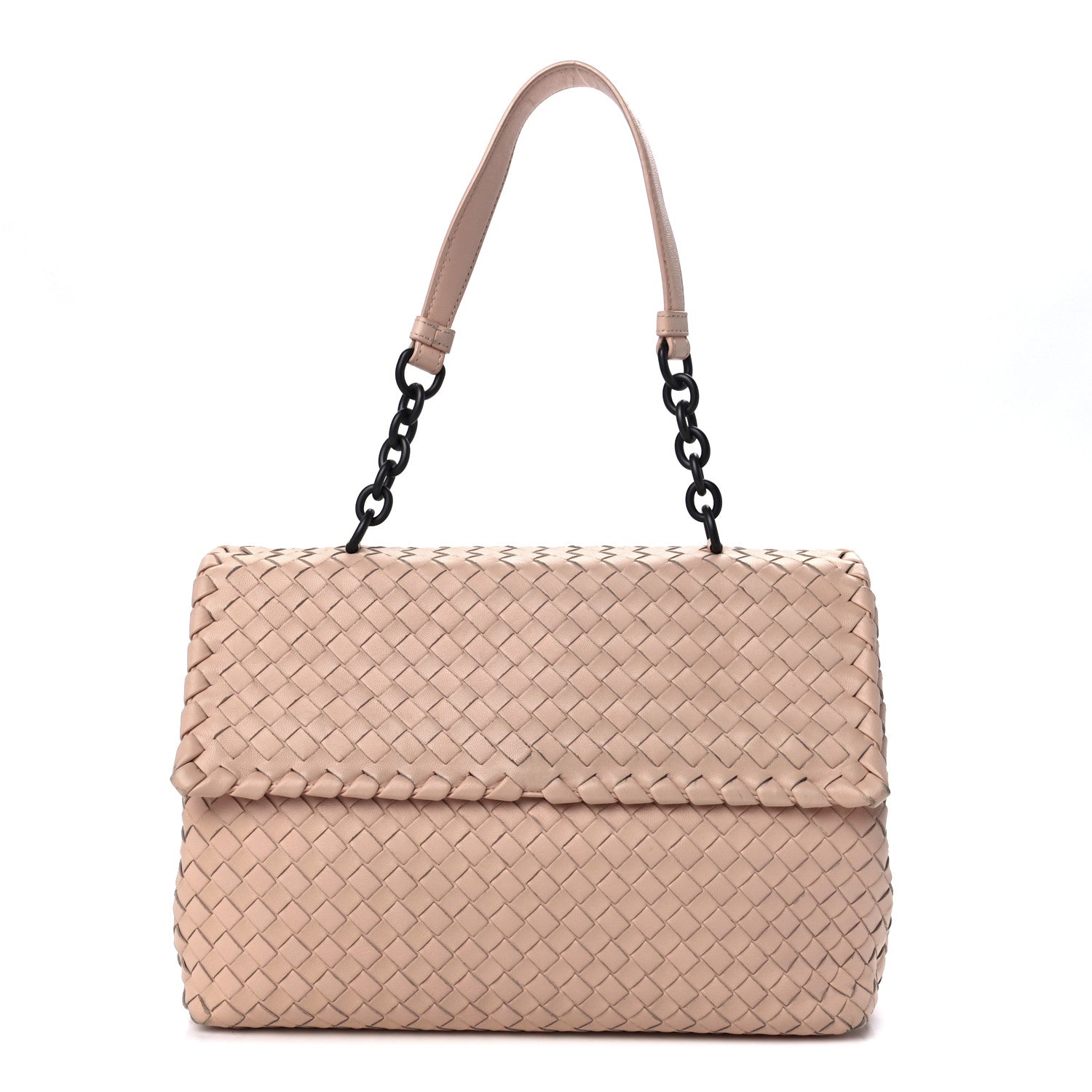 Bottega Veneta Nappa Intrecciato Baby Olimpia Shoulder Bag Petale 2 of 13
