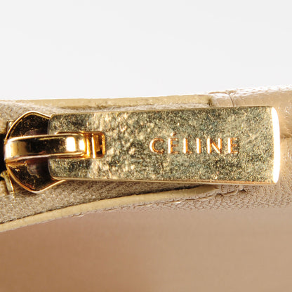 Celine Lambskin Bi-Color Solo Clutch Pouch Beige Butter 10 of 10