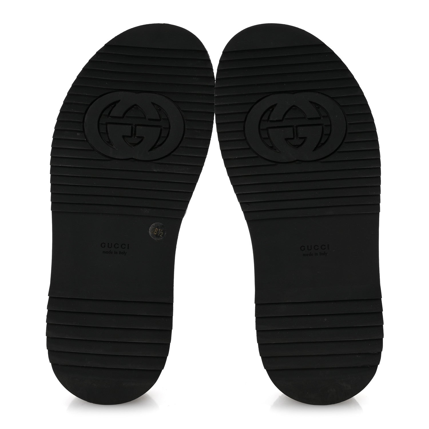 Gucci Jacquard Black Denim GG Monogram Angelina Platform 55mm Slide Sandals 38.5 Black Ivory 6 of 12