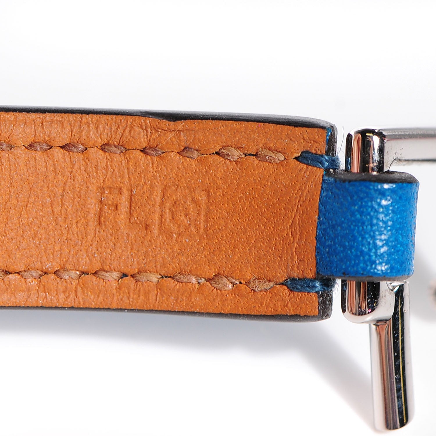 Hermes Veau Tadelakt Rivale Double Tour Bracelet M Bleu Izmir 5 of 6