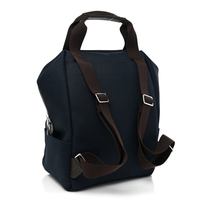 Hermes Toile Groom School Backpack Bleu Navy Feu 3 of 8